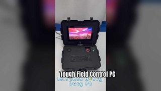15,6 inch PC-behuizing Draagbaar veldcontrolestation met hoge helderheid