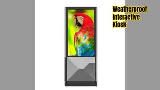 Veilig buitenkioskstation 55 inch touchscreen