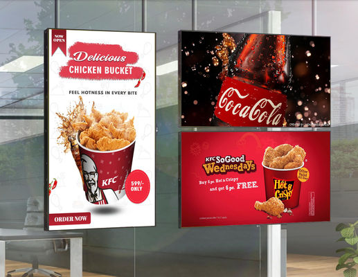 kopen 55 inch LCD-scherm voor het venster Smart Signage Menu Board 3000nits online manufacture