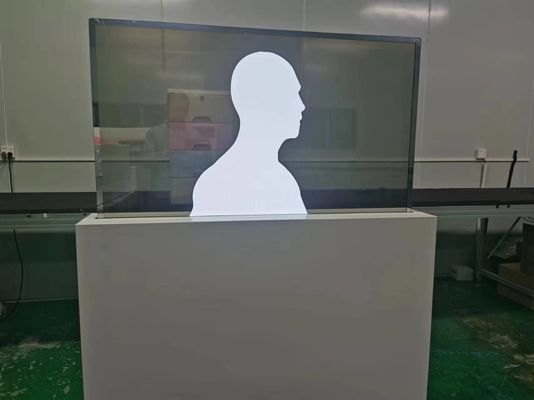 kopen 55 inch Transparent OLED Monitor Mechanical Lift Premium Feeling Touch Panel online manufacture