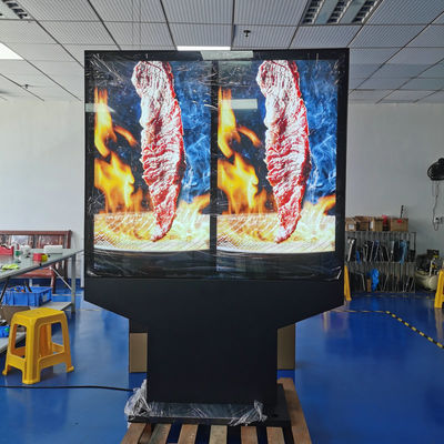 kopen 55-Inch Outdoor Waterproof Dual-Screen Menu Board With Sunscreen Thermal Treatment Middle East Available online vervaardiging
