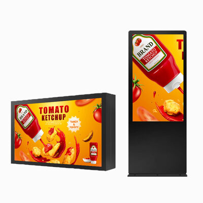 kopen 100 Inch 4K Outdoor Digital Signage met 3000 Nits Helderheid en IP65 Waterdichte LCD TV online vervaardiging