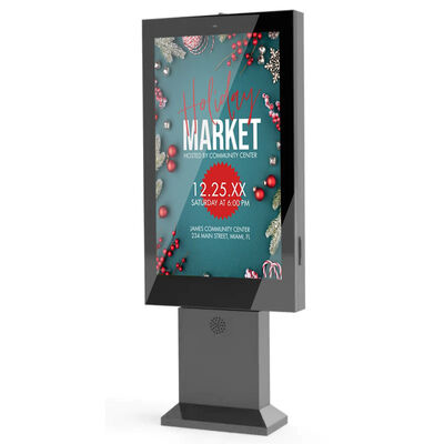 kopen 49 Inch IP65 Waterdichte Outdoor Digitale Signage met 3000cd/m2 Hoge Helderheid LCD Display Reclame Kiosk online vervaardiging