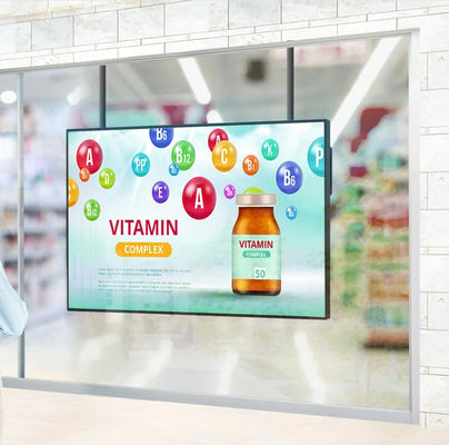 LCD Smart Window Display met 1920*1080 hoge resolutie en instelbare helderheid