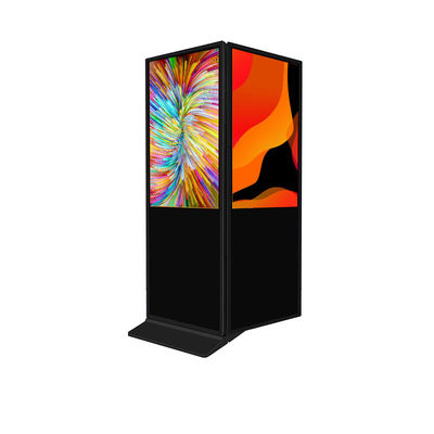 Dubbele zijkant vloer digitale signage commerciële digitale schermen 4K 55 inch