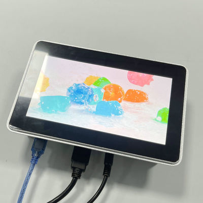 7-inch 1000nits breedbeeld buiten industrieel ingebed breed temperatuur G + G capacitieve 10-punts touch monitor