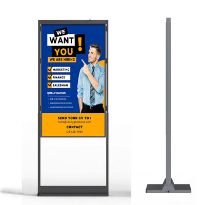 Hoge Helderheid 3000nits Roestvrij Staal Android OS Digitale Signage Reclame Kiosk voor Binnen en Buiten Gebruik
